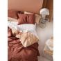 Linen House Nimes Linen Quilt Cover Set | Double | Rust