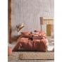 Linen House Nimes Linen Quilt Cover Set | Double | Rust