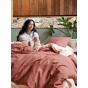 Linen House Nimes Linen Quilt Cover Set | Double | Rust