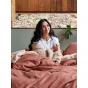 Linen House Nimes Linen Quilt Cover Set | Double | Rust