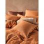 Linen House Nimes Linen Quilt Cover Set | Double | Terracotta