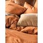 Linen House Nimes Linen Quilt Cover Set | Queen | Terracotta