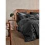 Linen House Nara Quilt Cover Set | Single | Charcoal