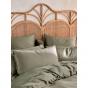 Linen House Nara Quilt Cover Set | Double | Moss 