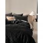 Linen House Heath Quilt Cover Set | Double | Black