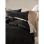 Linen House Heath Quilt Cover Set | Double | Black