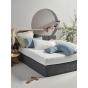 Linen House 300TC Cotton Percale Quilted Valance | Double | Vienna | White