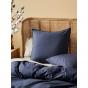 Linen House Terra Organic Cotton Quilt Cover Set | Queen | Midnight 
