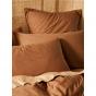 Linen House Terra Organic Cotton Pecan Quilt Cover Set | Super King