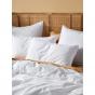 Linen House Terra Organic Cotton White Quilt Cover Set | King