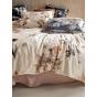 Linen House Gwyneth Quilt Cover Set | Super King | Peach