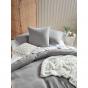 Linen House Osmond Quilt Cover Set | Queen | Smoke
