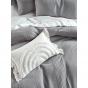 Linen House Osmond Quilt Cover Set | Queen | Smoke