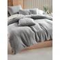 Linen House Osmond Quilt Cover Set | Single | Smoke