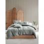 Linen House Osmond Quilt Cover Set | Single | Smoke