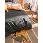 Linen House Smiles All Round Quilt Cover Set | Queen | Charcoal-Apricot