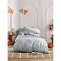 Linen House Smiles All Round Quilt Cover Set | Single | Sugar-Smoke 