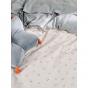 Linen House Smiles All Round Quilt Cover Set | Single | Sugar-Smoke 