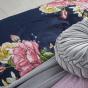 Logan & Mason Bouquet Quilt Cover Set | Queen Bed | Navy 
