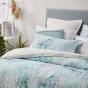 Platinum Logan & Mason Loto Quilt Cover Set | King Bed | Duck Egg
