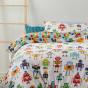 Logan & Mason Kids Robots Quilt Cover Set | Double Bed | Multi