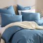 Platinum Logan & Mason Serene Quilt Cover Set | King Bed | Denim
