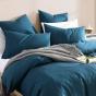 Platinum Logan & Mason Serene Quilt Cover Set | Super King | Teal