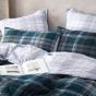 Logan & Mason Marcus Quilt Cover Set | Super King Bed | Teal