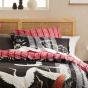 Logan & Mason Tenshi Quilt Cover Set | Queen Bed | Black