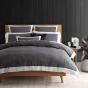 Logan & Mason Essex European Pillowcase | Charcoal 