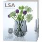 LSA Zinc Vase/Lantern 16cm | Grey Lustre