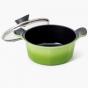 Neoflam Venn Casserole Induction with Glass Lid 20cm  | Green 