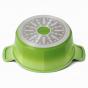 Neoflam Venn Casserole Induction with Glass Lid 20cm  | Green 