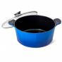Neoflam Venn Low Casserole with Glass Lid 32cm | Blue