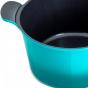 Neoflam Venn Deep Casserole with Glass Lid 26cm | Turquoise 
