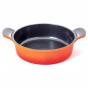Neoflam Venn Low casserole Orange with Glass Lid 24cm | Orange