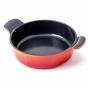 Neoflam Venn Low casserole Orange with Glass Lid 24cm | Orange