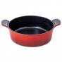 Neoflam Venn Low Casserole Red with Glass Lid 28cm