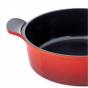 Neoflam Venn Low Casserole Red with Glass Lid 28cm