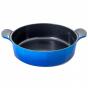 Neoflam Venn Low Casserole with Glass Lid 32cm/6.25L | Blue