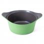 Neoflam Nature+ 20cm Casserole Induction with Glass Lid | Apple Green
