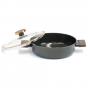 Neoflam Noblesse Low Casserole Induction with Glass Lid 24cm
