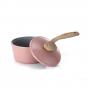 Neoflam Australia Retro Sauce Pan Pink Demer Induction with Die-Casted Lid | 18cm/1.8L