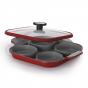 Neoflam Steamplus Frypan Induction with Silicone Glass Lid 27cm  | Red
