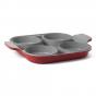 Neoflam Steamplus Frypan Induction with Silicone Glass Lid 27cm  | Red