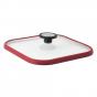 Neoflam Steamplus Frypan Induction with Silicone Glass Lid 27cm  | Red