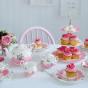 Royal Albert Cheeky Pink Teacup, Saucer, Plate