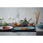Royal Doulton Gordon Ramsay Union Street Cafe Blue 16 pcs Dinner Ware Set