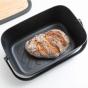 Brabantia Nic Bread Bin Dark Grey