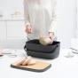 Brabantia Nic Bread Bin Dark Grey
